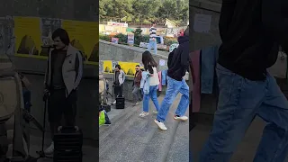 Tbilisi, Sarajishvili metro station, street musicians