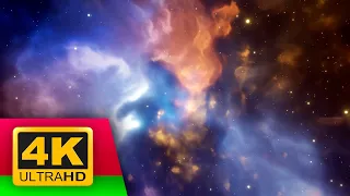 Floating in Space - (Relaxing music with space background) infinite loop 3 Hours 4K