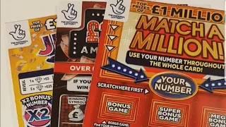 🤞🤞a mix-up of £5 lottery scratch cards🤞🤞