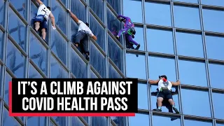 ‘French Spider-man climbs Paris tower to protest COVID health pass | Cobrapost