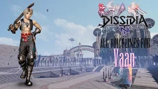 Dissidia NT: All Vaan voicelines