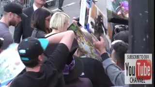 Mia Wasikowska arriving to Premiere Of Disney's Alice Through The Looking Glass at El Capitan Theatr