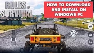 RULES OF SURVIVAL - HOW TO DOWNLOAD AND INSTALL ON WINDOWS PC