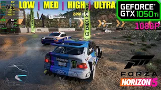 GTX 1050 Ti | Forza Horizon 5 - 1080p - Low, Medium, High, Ultra