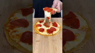 Tortilla Pepperoni Pizza ASMR
