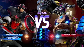 Requested MARVEL VS. CAPCOM: INFINITE Captain America and Strider Hiryu Arcade Gameplay