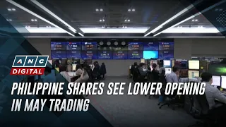 Philippine shares see lower opening in May trading | ANC