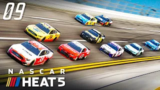 ГОНКА ВЗЛЕТОВ И ПАДЕНИЙ С ЭПИЧЕСКОЙ РАЗВЯЗКОЙ - NASCAR Heat 5 #9