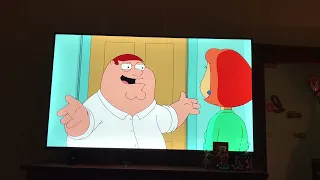 Peter throws brian and stewie out the window Lol 😂