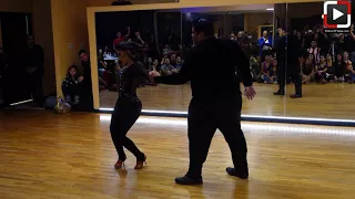 Lyliana y David Beltran (MG Dance) Bachata Performance at Salrica Dance Houston