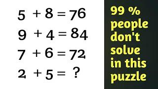 99 percent people don't solve this problem mathematics puzzle | Can you solve it problem mathematics