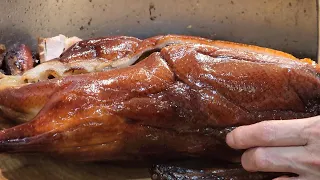 Roasted Goose #HongKongstreetFood Roasted#PorkBelly  #StreetFood ，Chop Skills#BBQork #Chicken #ASMR