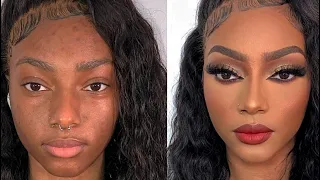 Natural glam X RED FENTY LIPS  Transformation