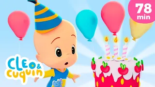 Happy Birthday  🎂🎈 and more Nursery Rhymes by Cleo and Cuquin | Children Songs