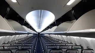 Amazing New KLM Sky Interior Cabin Walk 4K