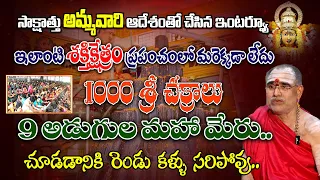 Shakti Peetam in Srikakulam | 1001 Shree Chakra Meru Temple | శక్తిక్షేత్రం | Balabhaskar Sharma