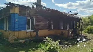 На пожаре в Миорском районе женщина спасла своего супруга