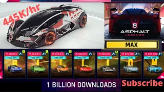 Asphalt 9 Gameplay Lamborghini Terzo Millennio.🔥🔥 Asphalt 9 1 billion download celebration.🎉🎉