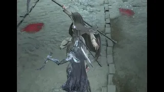 Parrying Sister Friede with Strange Things: Katana, Farron Greatsword (phase 1, NG+2) (Dark Souls 3)