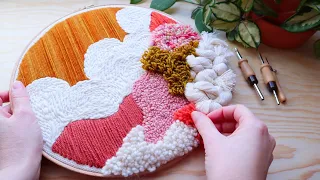 Learn How to Use Punch Needle and Embroidery to Create a Stunning Textured Piece!