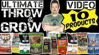 🍀Ultimate Throw & Grow🍀 Food Plot Video! Comparing 10 No Till Products to Best Attract Deer PART 1