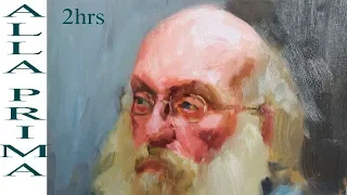 How to paint a portrait in 2 hours in oils? Alla prima with Sergey Gusev.