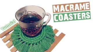 DIY Macrame Coasters | Cara Membuat Tatakan Gelas Macrame