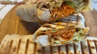 СОЧНАЯ острая шаурма с корейской морковкой/JUICY spicy shawarma with Korean carrots[Mom’s kitchen]