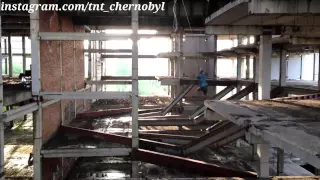 Прыжок Кристины Казинской (Аня) Видео со съемок Чернобыль.Зона отчуждения