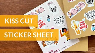How to Make Sticker Sheets with Cricut - Kiss Cut Stickers