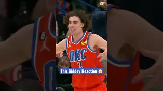 Josh Giddey Gets Hyped After Late 3 🔥 | OKC Thunder Wins 121-107 Over Brooklyn Nets | #NBA #Shorts