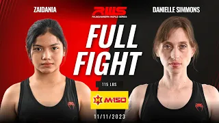ไฟต์เต็ม Full Fight l Zaidania vs. Danielle Simmons l ซัยดาเนีย vs. แดเนียล ซิมมอนส์ l RWS