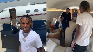 Rich The Kid Shows His Private Jet & Black Lambo