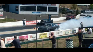 AA Supercharged Coupe Chevelle Burnout @ Firebird Raceway Boise Idaho