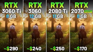 RTX 3060 Ti vs RTX 3060 vs RTX 2080 Ti vs RTX 2070 SUPER - Test in 20 Games in 2024