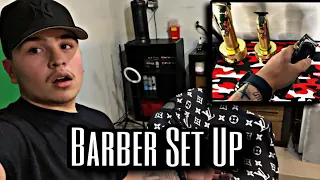 18 YEAR OLDS GARAGE BARBER SET UP