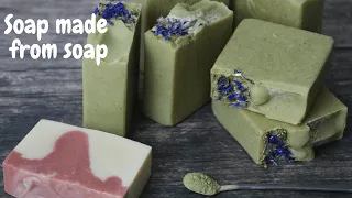 No heat rebatch soap - Recycling old soap scraps into new soap - How to Make Rebatch Soap