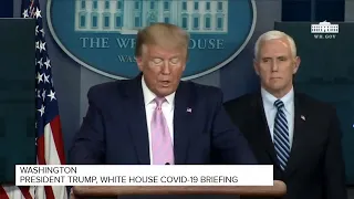 President Donald Trump, White House coronavirus task force briefing (April 1, 2020)