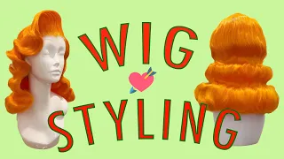 【WIG STYLING TUTORIAL】Vintage wave with medium length of synthetic wigs
