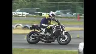 2015 10 11 Moto Gymkhana JAPAN King of Gymkhana Sakuta 選手 MT-07 heat 1