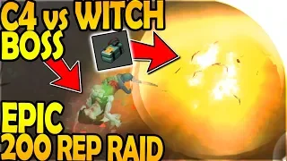 C4 vs WITCH BOSS - EPIC 200 REP RAID - Last Day On Earth Survival Update 1.8.5