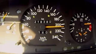 Mercedes E260 W124 Turbo Acceleration & Sound