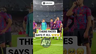 Barcelona players heartbroken 💔after being kicked out of UCL😢🥺😞#shorts_ #barcelona #lewandowski