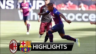 Barcelona vs Milan 0-1 Resumen Highlights & All Goals HD  ICC 2018