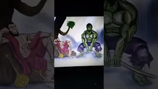 #who is powerful 💪 Hanuman vs Avengers #short