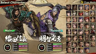 Samurai Warriors 5 All Characters [PS4]