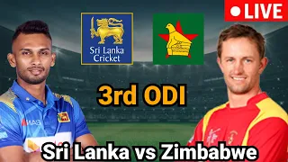 🔴 LIVE | 3rd ODI Sri lanka vs Zimbabwe live | SL vs Zim live | Sri Lanka vs Zimbabwe 2022