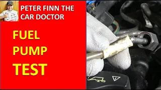 How to test EASY way Fuel PUMP pressure:  Gasoline or Diesel