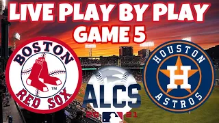 Boston Red Sox vs Houston Astros ALCS Game 5 Live Play By Play And Reactions #Dirtywater #RedSox