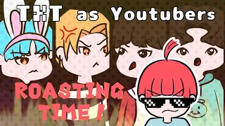 [TXT animation] If TXT were youtubers (pt 2)|Taehyun roasting members |@0@